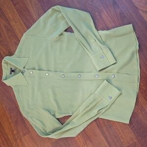 Escada Light Green Button-Down Shirt